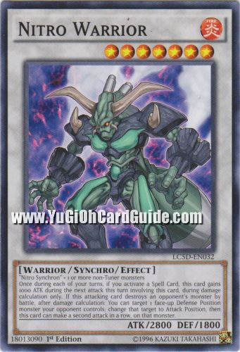 Yu-Gi-Oh Card: Nitro Warrior