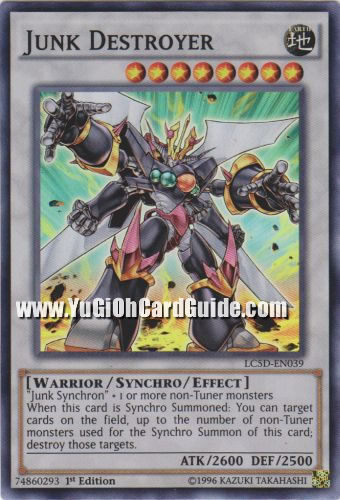 Yu-Gi-Oh Card: Junk Destroyer