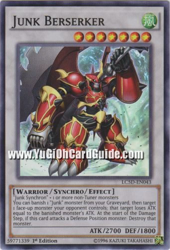Yu-Gi-Oh Card: Junk Berserker
