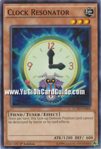 Yu-Gi-Oh Card: Clock Resonator