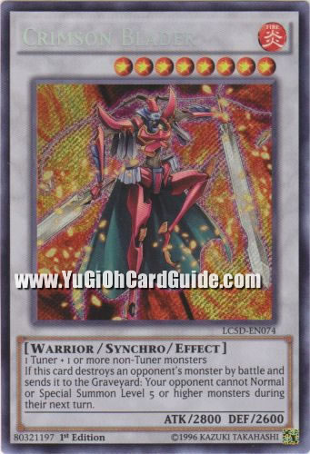 Yu-Gi-Oh Card: Crimson Blader