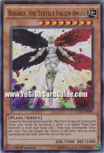 Yu-Gi-Oh Card: Rosaria, the Stately Fallen Angel