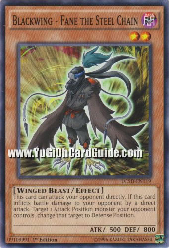 Yu-Gi-Oh Card: Blackwing - Fane the Steel Chain