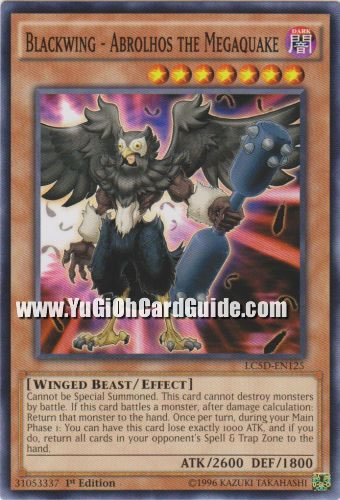 Yu-Gi-Oh Card: Blackwing - Abrolhos the Megaquake