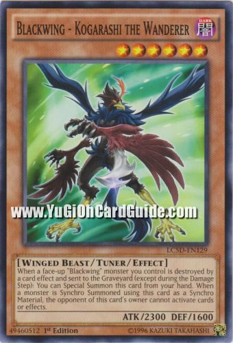 Yu-Gi-Oh Card: Blackwing - Kogarashi the Wanderer