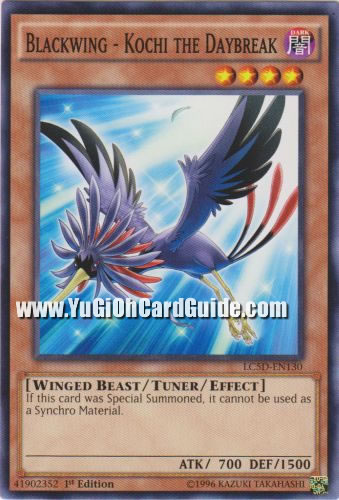Yu-Gi-Oh Card: Blackwing - Kochi the Daybreak