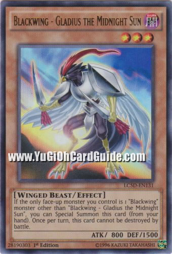 Yu-Gi-Oh Card: Blackwing - Gladius the Midnight Sun