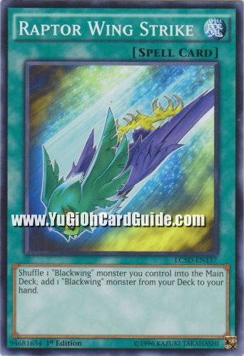 Yu-Gi-Oh Card: Raptor Wing Strike
