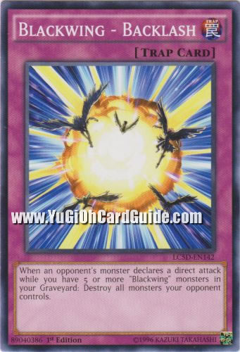 Yu-Gi-Oh Card: Blackwing - Backlash