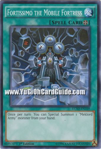 Yu-Gi-Oh Card: Fortissimo the Mobile Fortress