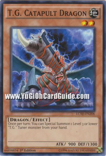 Yu-Gi-Oh Card: T.G. Catapult Dragon