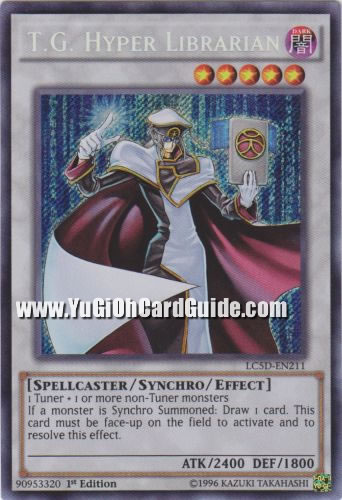 Yu-Gi-Oh Card: T.G. Hyper Librarian