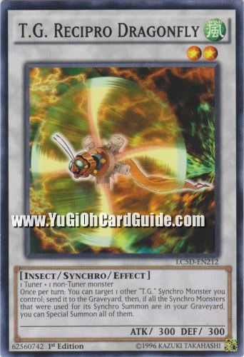 Yu-Gi-Oh Card: T.G. Recipro Dragonfly