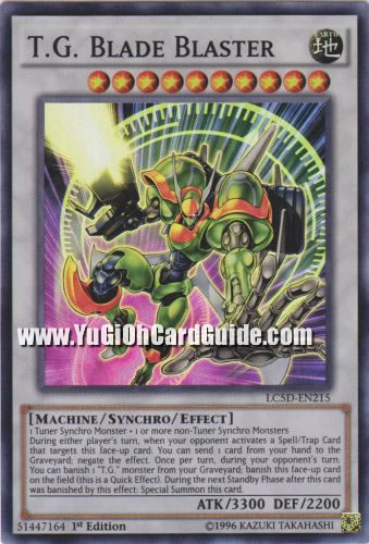 Yu-Gi-Oh Card: T.G. Blade Blaster