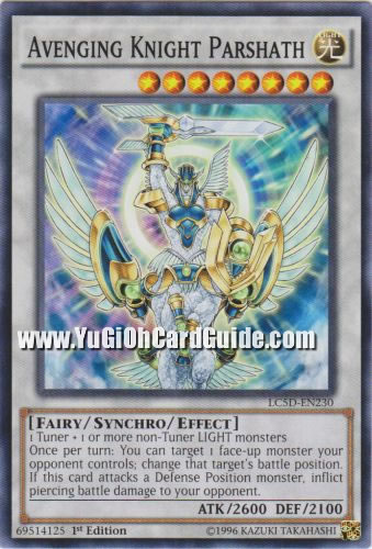 Yu-Gi-Oh Card: Avenging Knight Parshath