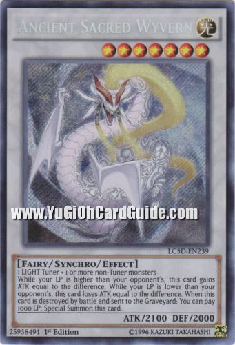 Yu-Gi-Oh Card: Ancient Sacred Wyvern