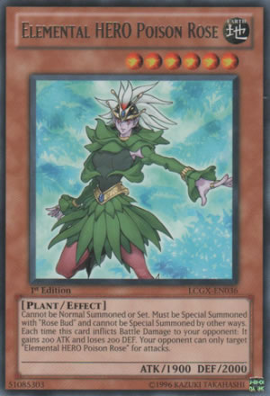 Yu-Gi-Oh Card: Elemental HERO Poison Rose