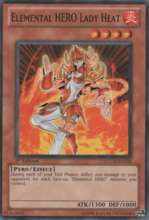 Yu-Gi-Oh Card: Elemental HERO Lady Heat