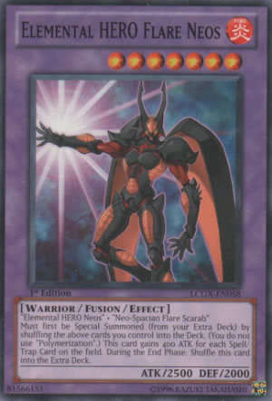 Yu-Gi-Oh Card: Elemental HERO Flare Neos