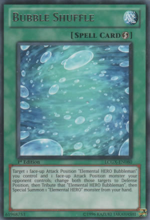 Yu-Gi-Oh Card: Bubble Shuffle