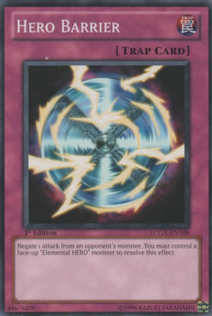 Yu-Gi-Oh Card: Hero Barrier
