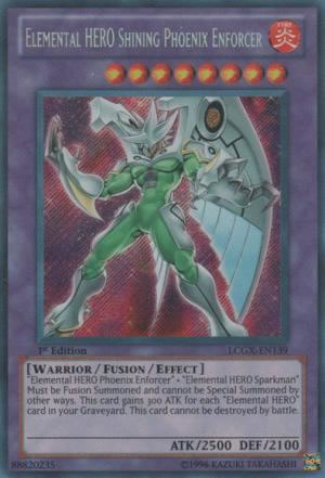 Yu-Gi-Oh Card: Elemental HERO Shining Phoenix Enforcer