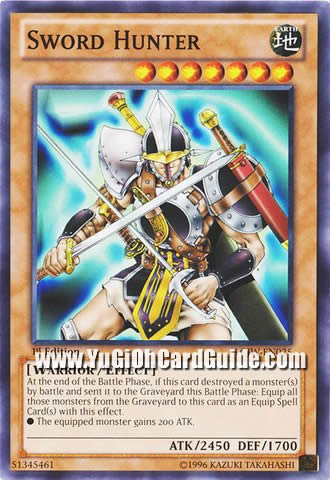 Yu-Gi-Oh Card: Sword Hunter