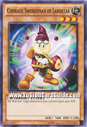 Yu-Gi-Oh Card: Comrade Swordsman of Landstar