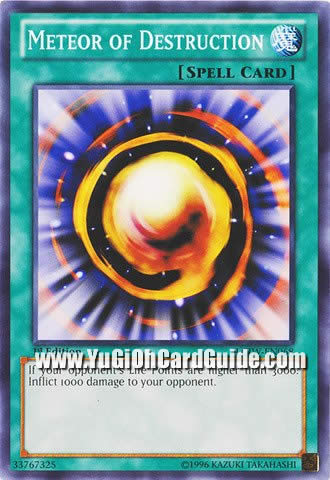 Yu-Gi-Oh Card: Meteor of Destruction