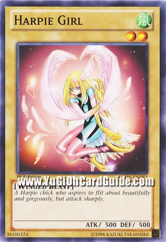Yu-Gi-Oh Card: Harpie Girl
