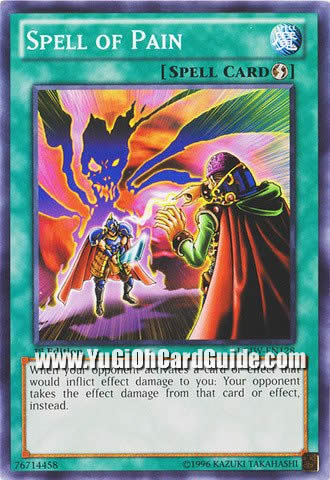 Yu-Gi-Oh Card: Spell of Pain
