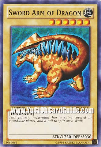 Yu-Gi-Oh Card: Sword Arm of Dragon