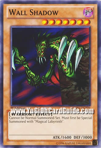 Yu-Gi-Oh Card: Wall Shadow