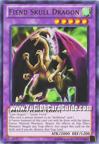 Yu-Gi-Oh Card: Fiend Skull Dragon