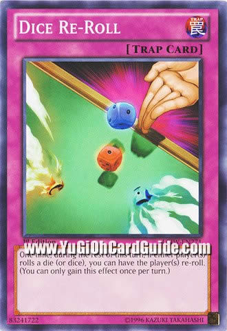 Yu-Gi-Oh Card: Dice Re-Roll