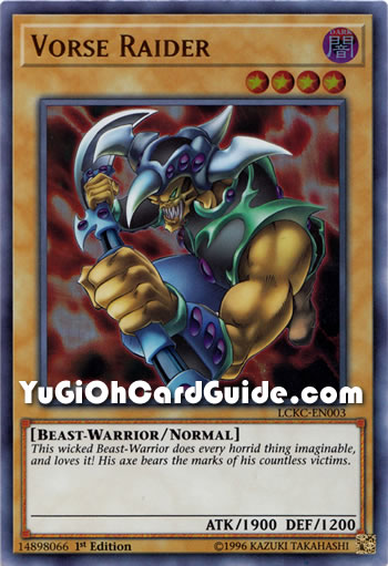 Yu-Gi-Oh! Vorse Raider Karte – DPKB-EN008, Duelist Pack: Kaiba, 1st Edition, Rare