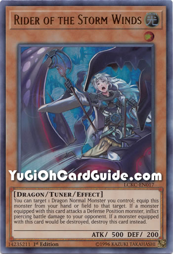 Yu-Gi-Oh Card: Rider of the Storm Winds