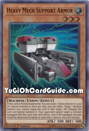 Yu-Gi-Oh Card: Heavy Mech Support Armor