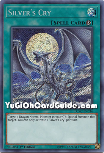 Yu-Gi-Oh Card: Silver's Cry