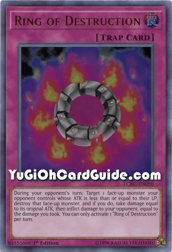 Yu-Gi-Oh Card: Ring of Destruction