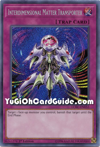 Yu-Gi-Oh! Karte „Interdimensional Matter Transporter“ – Starfoil Rare, Aus Battle Pack: Epic Dawn, 1st Edition