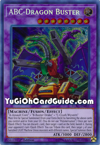 Yu-Gi-Oh Card: ABC-Dragon Buster