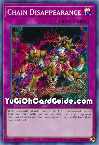 Yu-Gi-Oh Card: Chain Disappearance