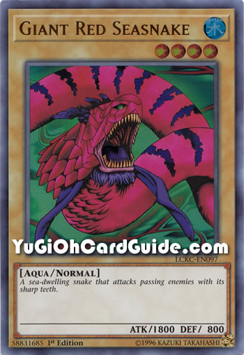 Yu-Gi-Oh Card: Giant Red Seasnake