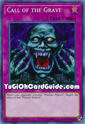 Yu-Gi-Oh Card: Call of the Grave