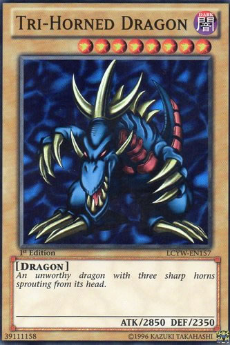 Yu-Gi-Oh Card: Tri-Horned Dragon
