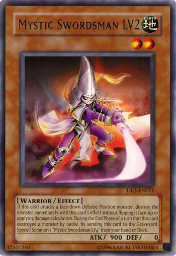 Yu-Gi-Oh Card: Mystic Swordsman LV2