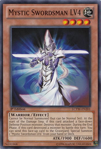 Yu-Gi-Oh Card: Mystic Swordsman LV4