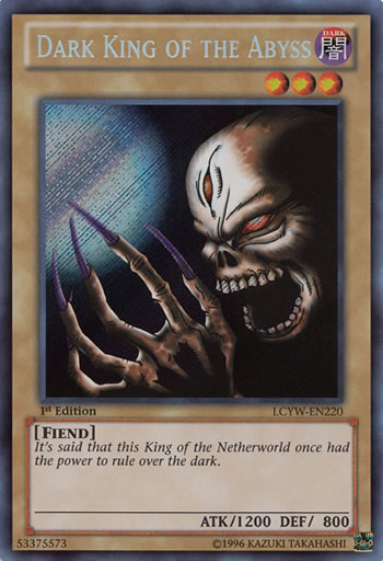Yu-Gi-Oh Card: Dark King of the Abyss