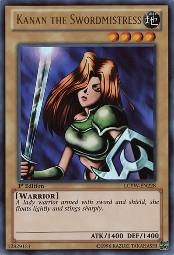 Yu-Gi-Oh Card: Kanan the Swordmistress